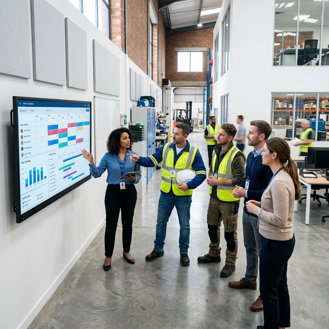 Workforce scheduling and time tracking interface